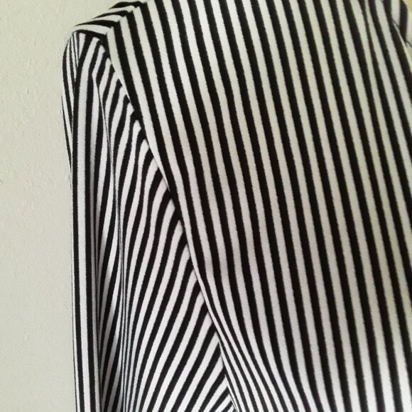 Joan Vass NY black and white long sleeve tunic size L - Picture 4 of 10